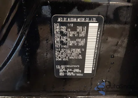 2018 Nissan Armada Platinum из США, поврежденный, VIN JN8AY2NE9JX700478